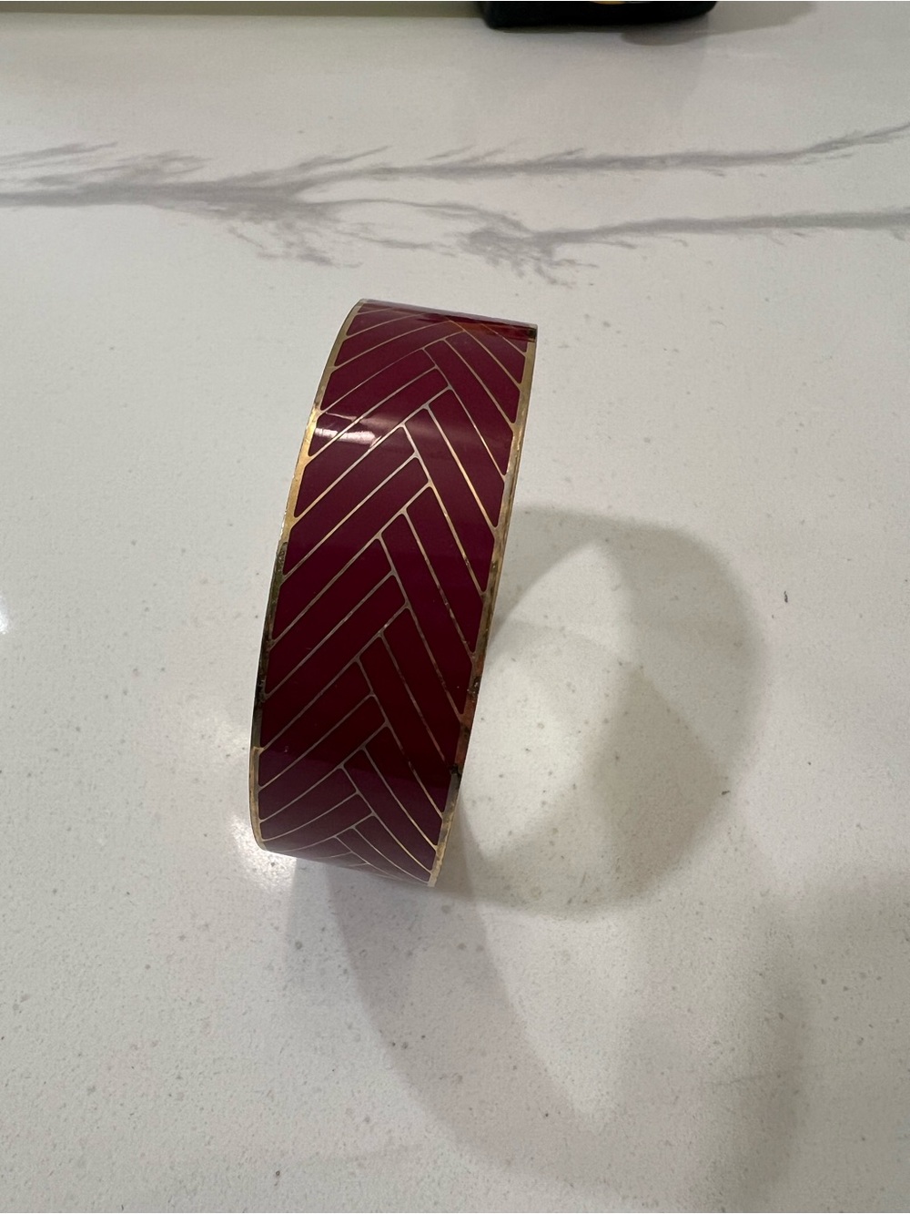 J. Crew Gold-Tone Enamel Cuff Bracelet